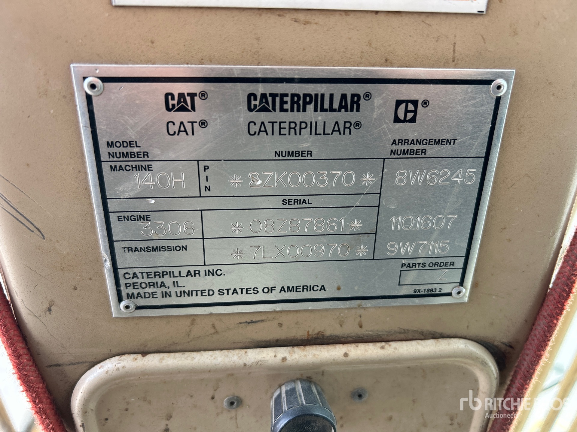 1995 Caterpillar 140 VHP PLUS