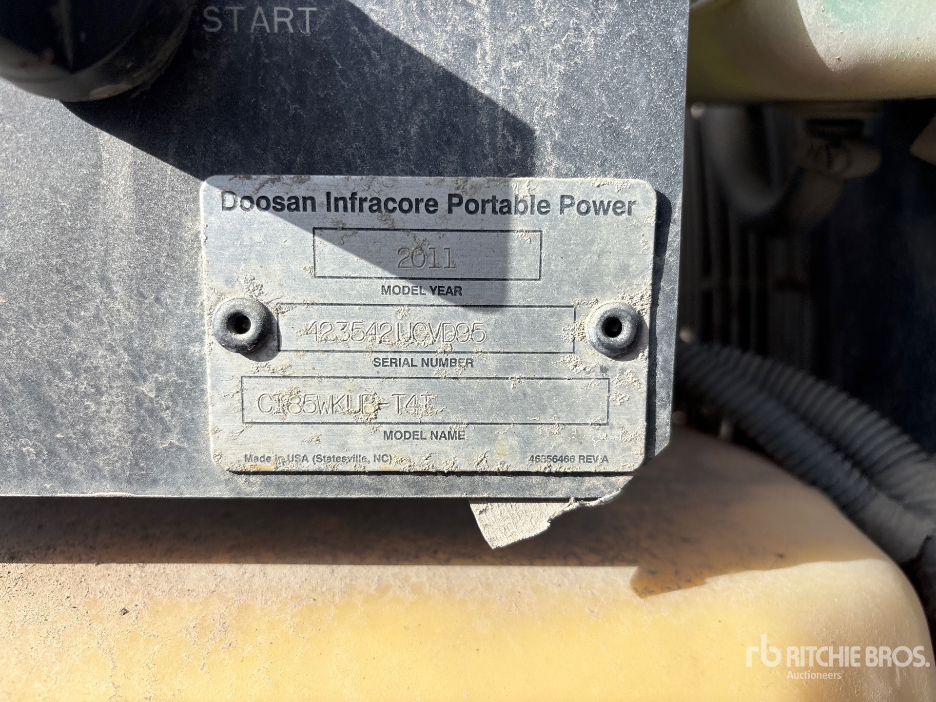 2011 Doosan Portable Power C185WKUB