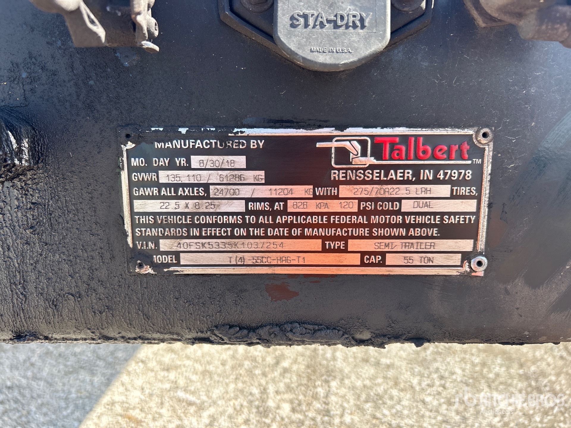 2019 Talbert T(4)-55CC-HRG-T
