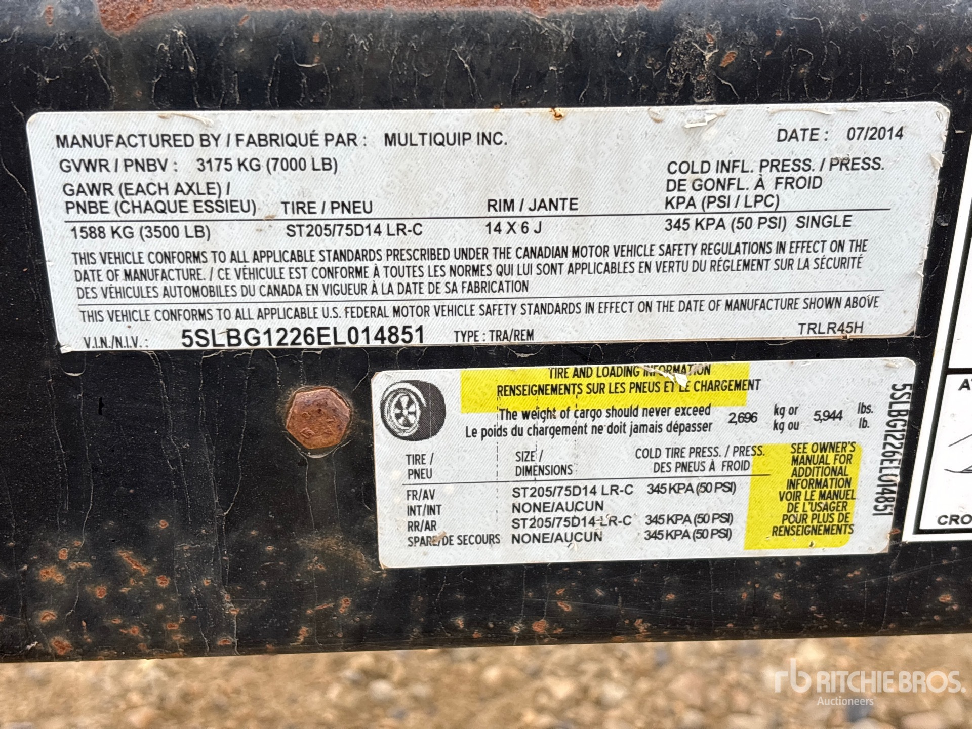 2014 Whisperwatt DCA-455SIU4F