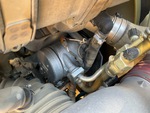 Engine with A/C Compressor