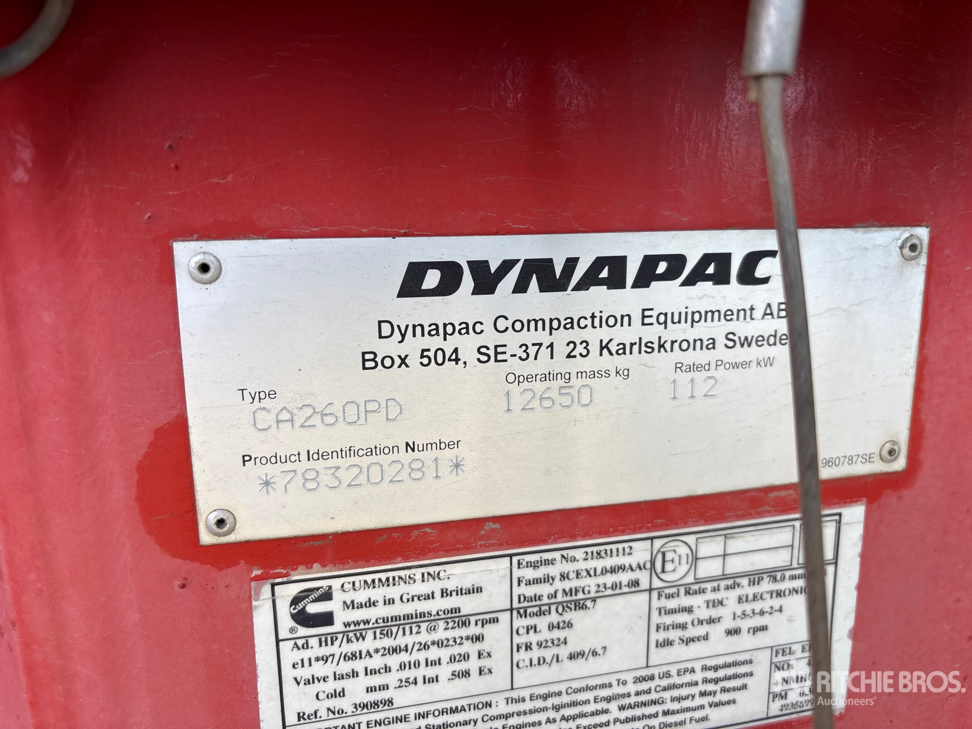 2011 Dynapac CA260D