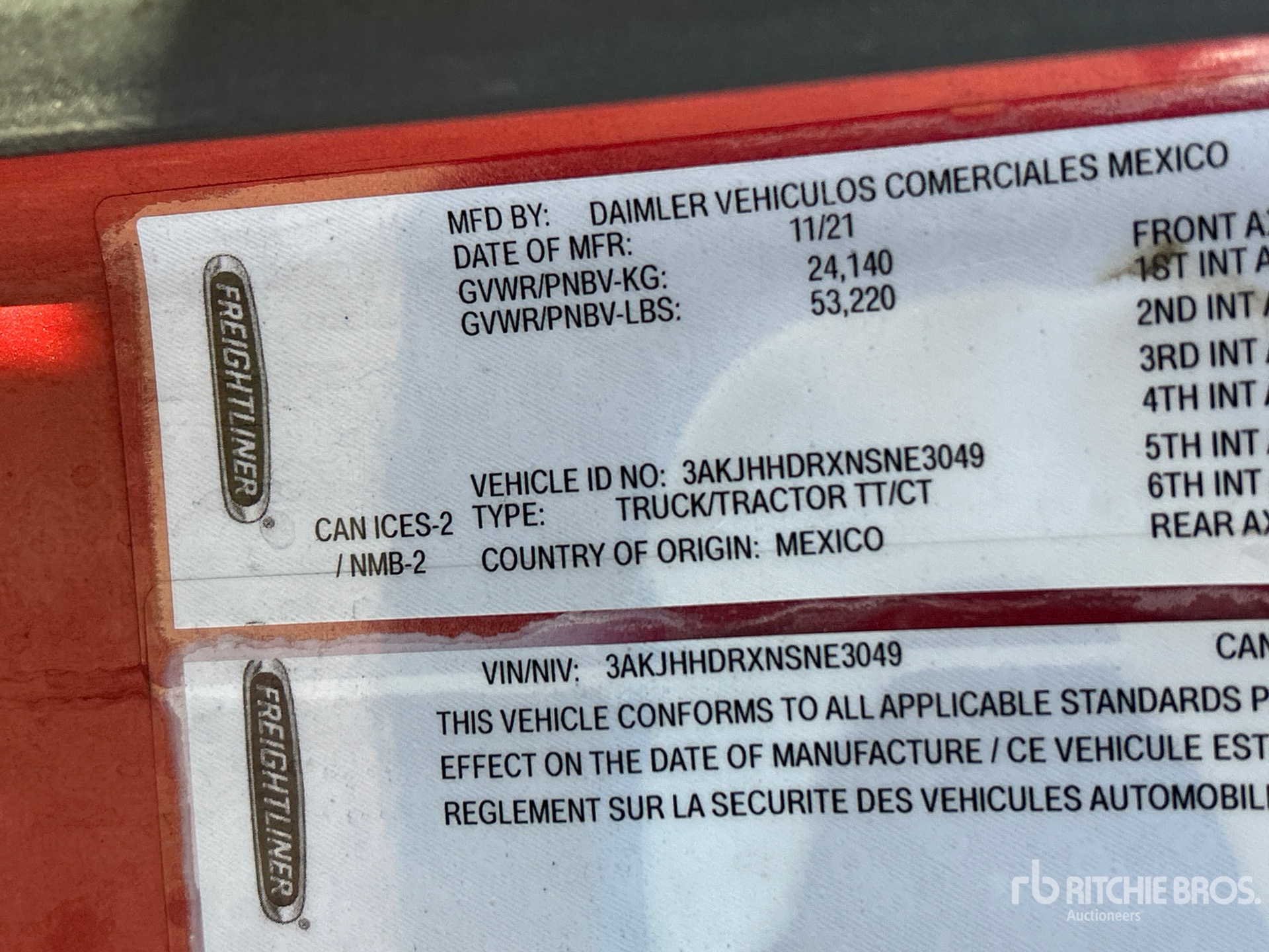 2022 Freightliner CASCADIA 126