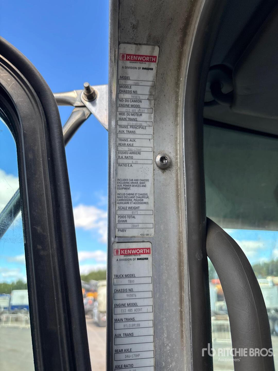 2011 Kenworth T800
