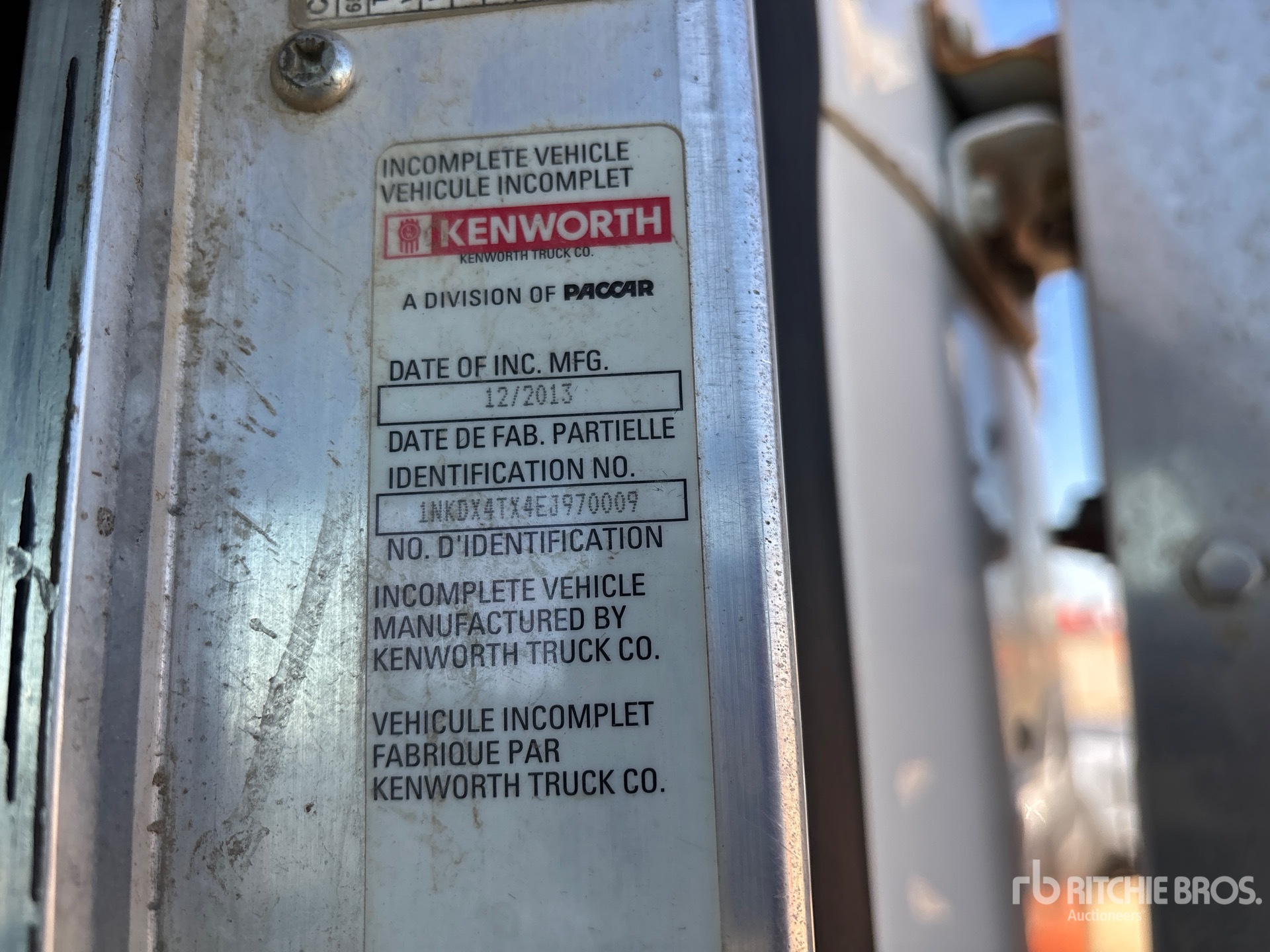 2014 Kenworth T800