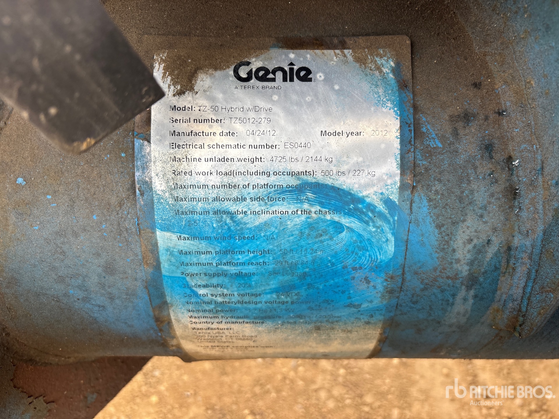 2012 Genie TZ-50