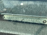 General Appearance with Frame Stamp Serial Number/VIN Photo