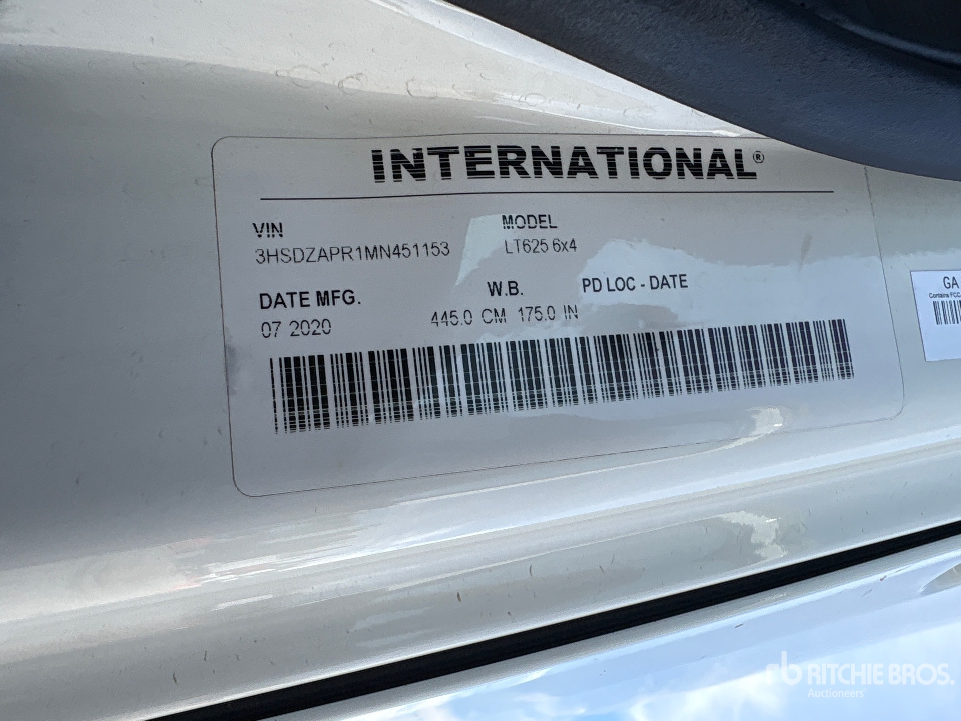 2021 International LT625