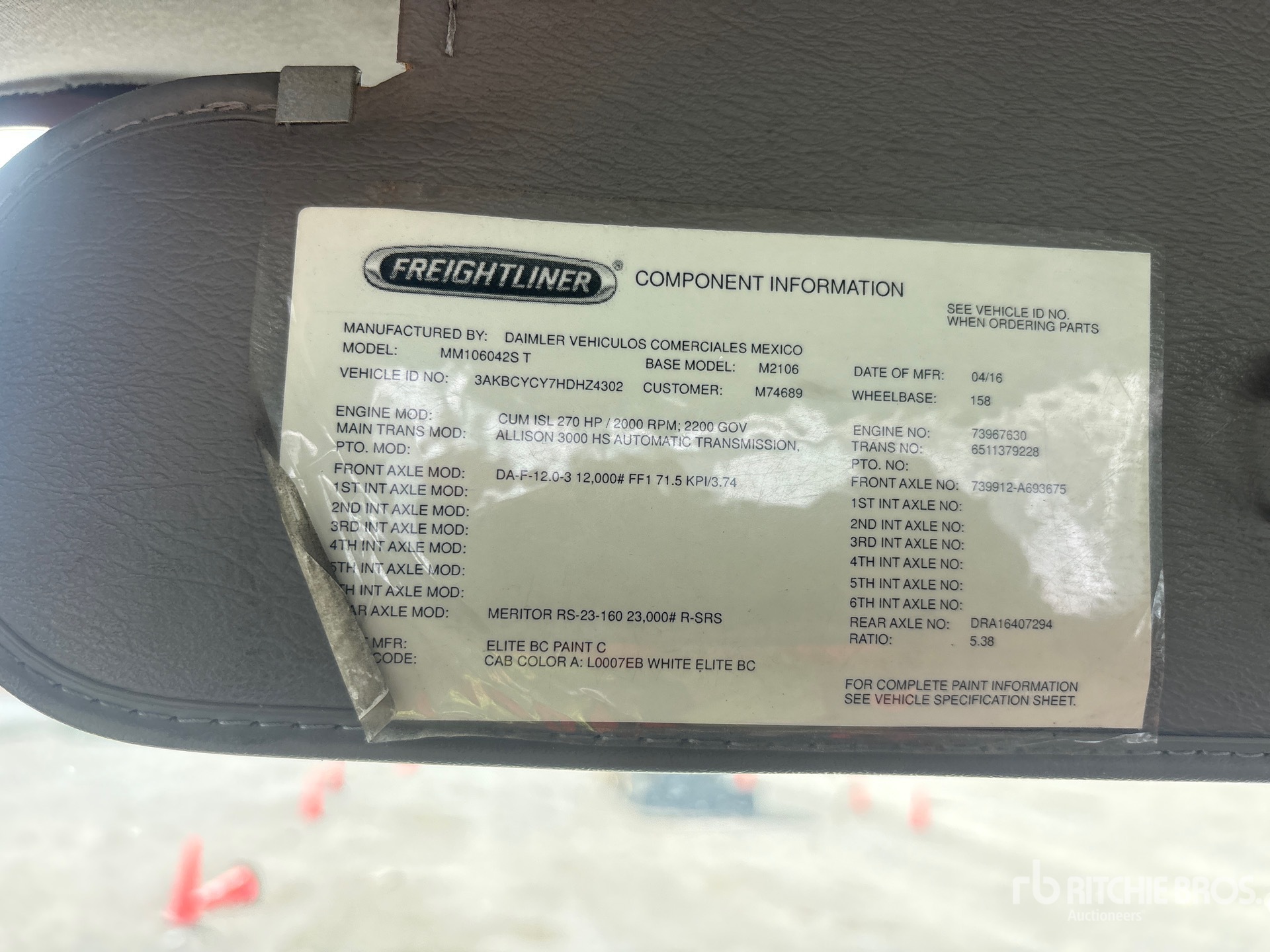 2017 Freightliner M2 106