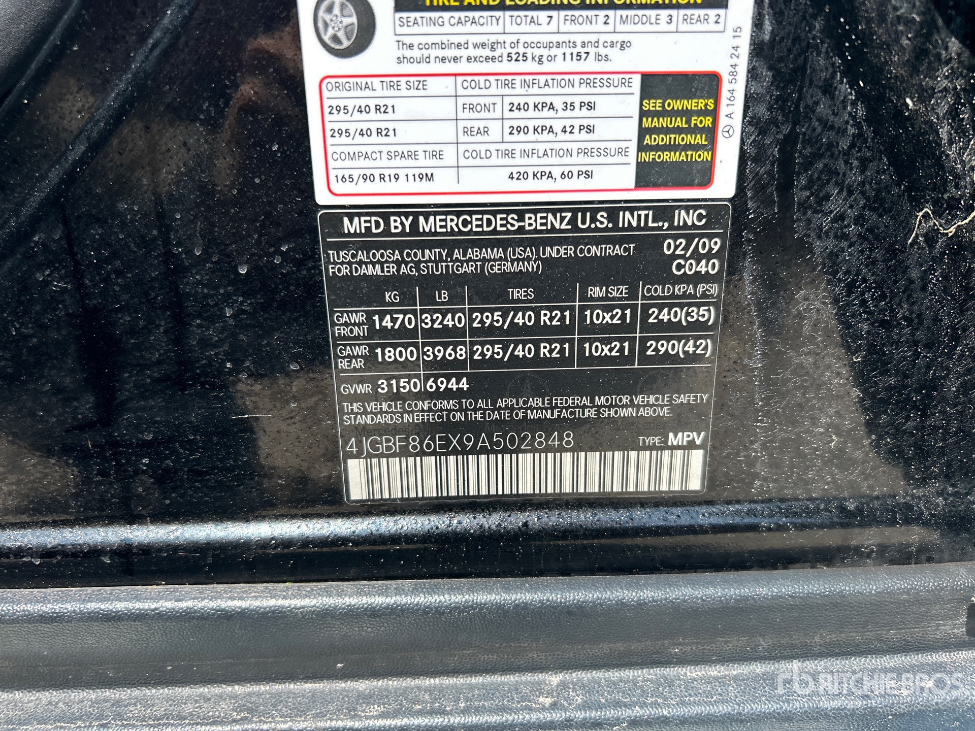 2009 Mercedes-Benz GL 550