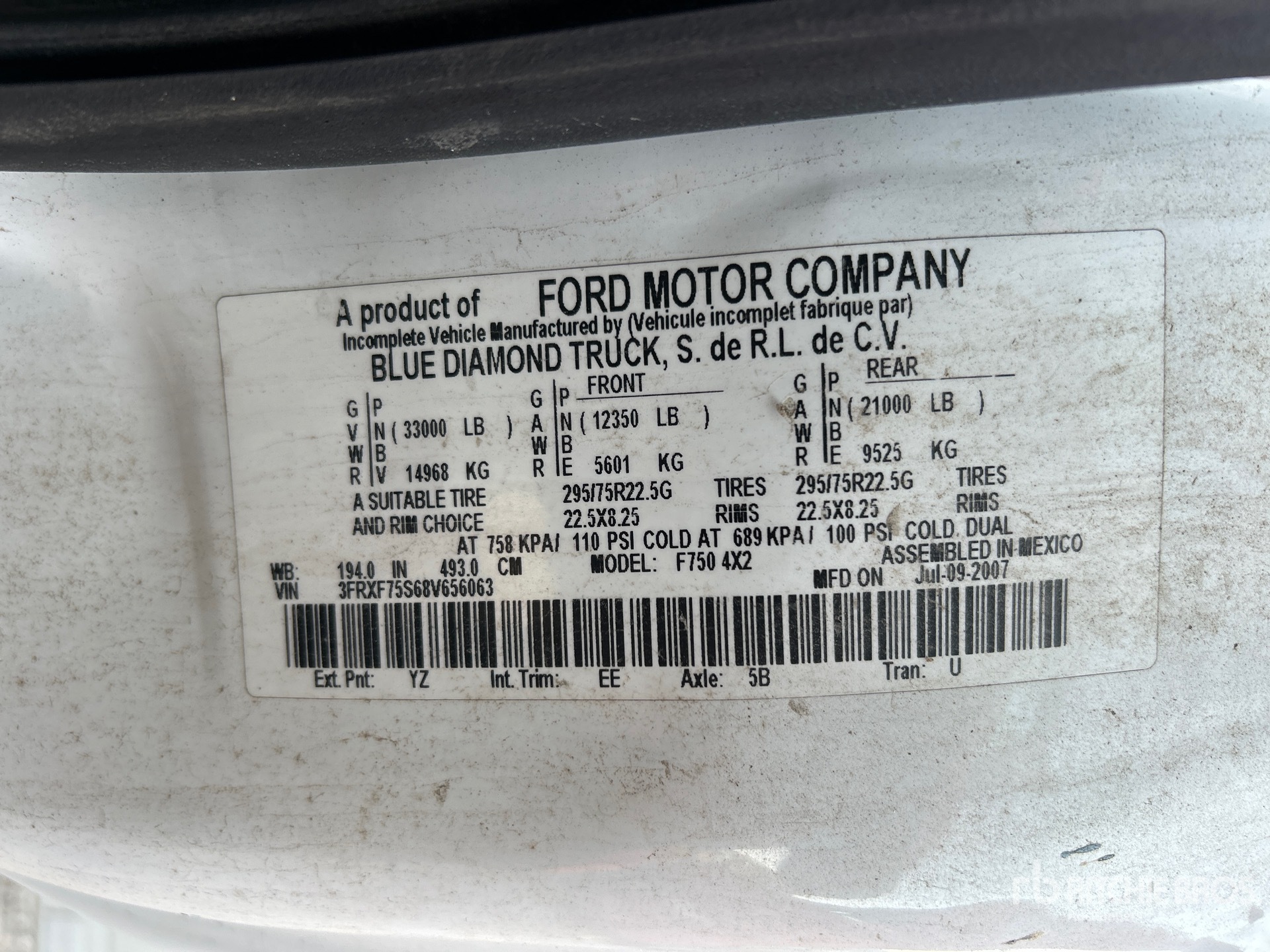 2008 Ford F-750