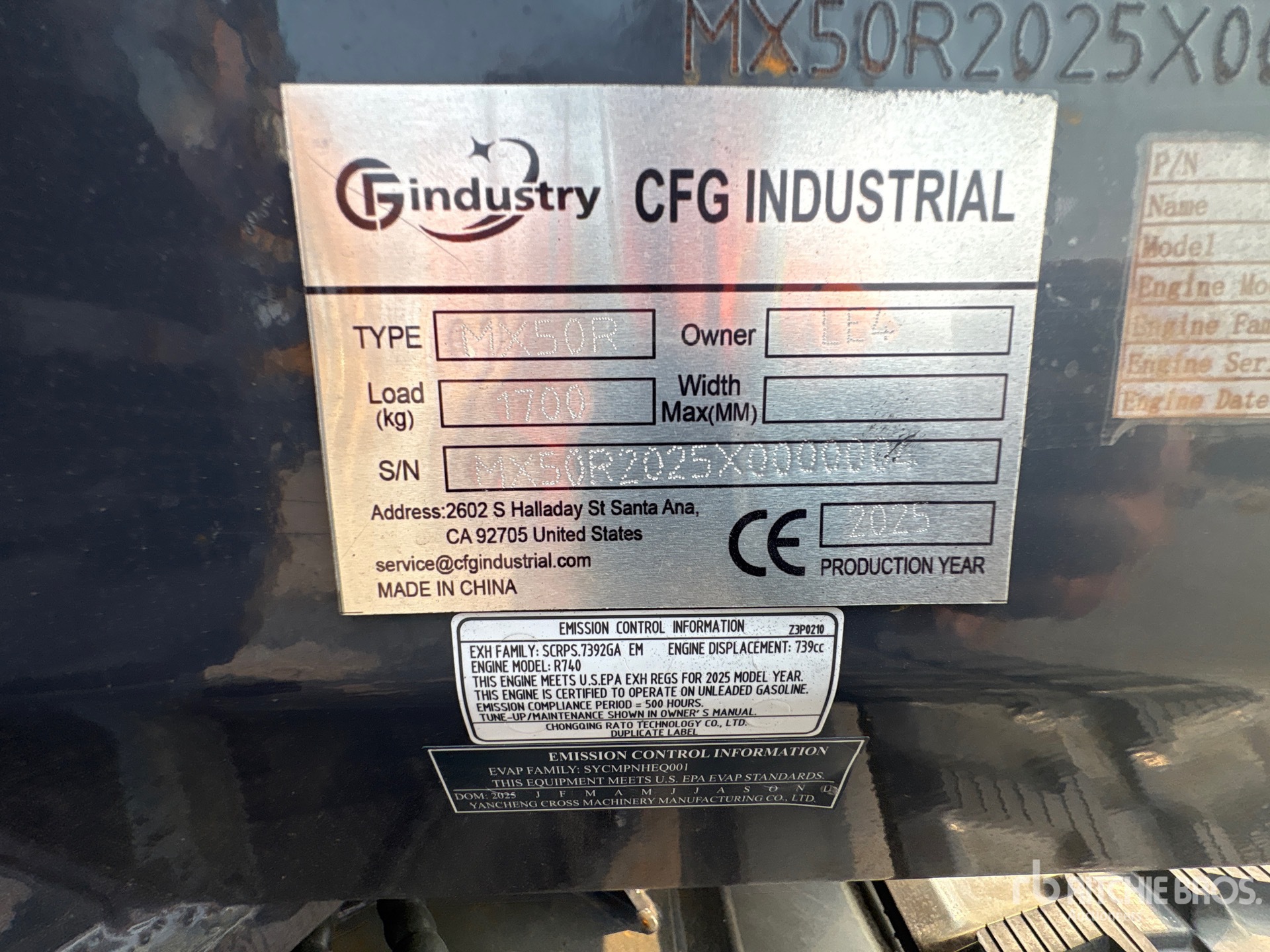 2025 CFG MX50R