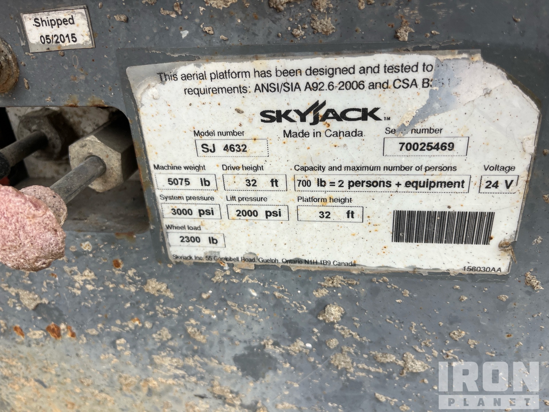 2015 Skyjack SJ4632