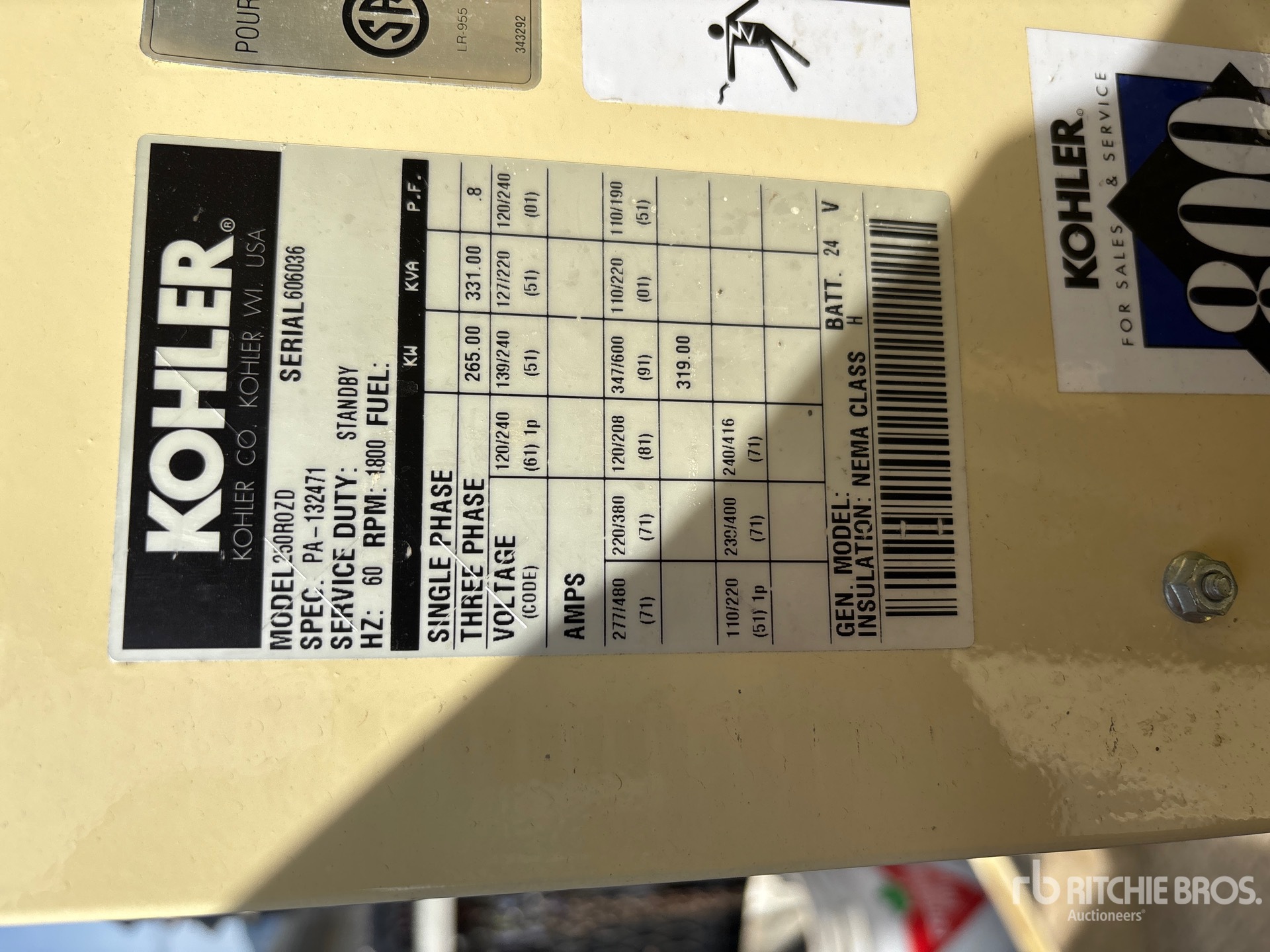 Kohler 250R0ZD