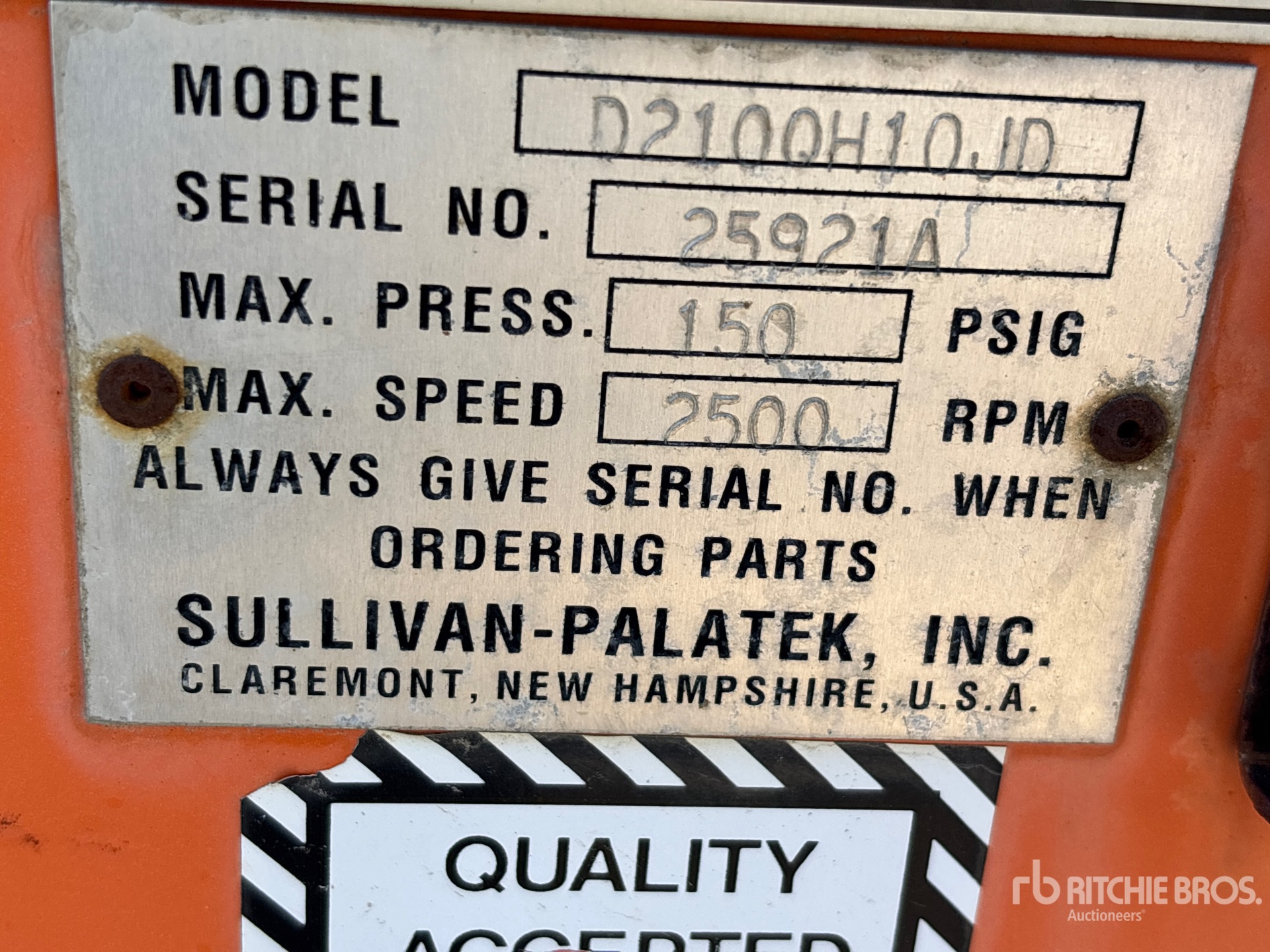2005 Sullivan-Palatek / Boss D210QH10JD