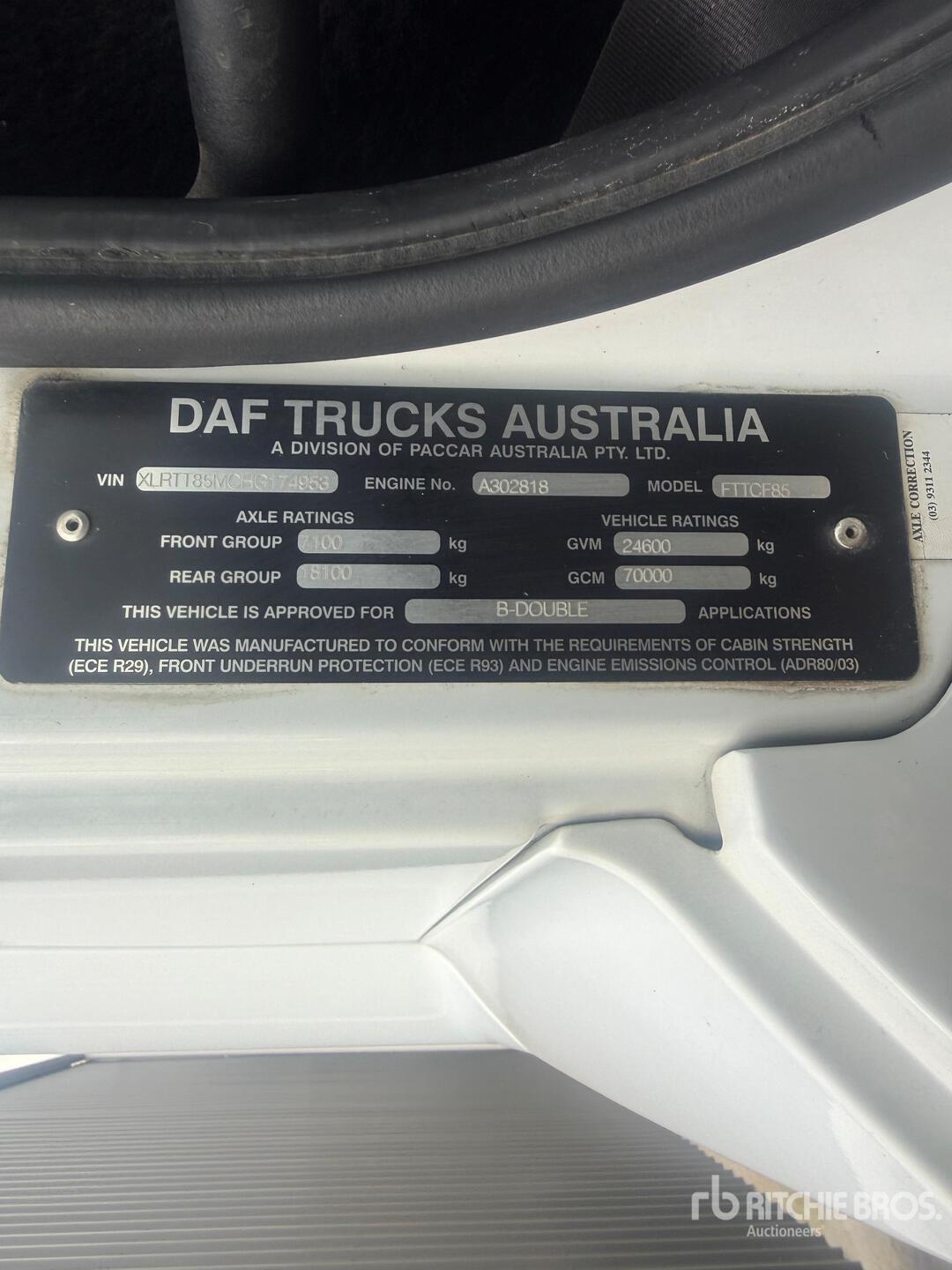 2018 Daf CF85.510