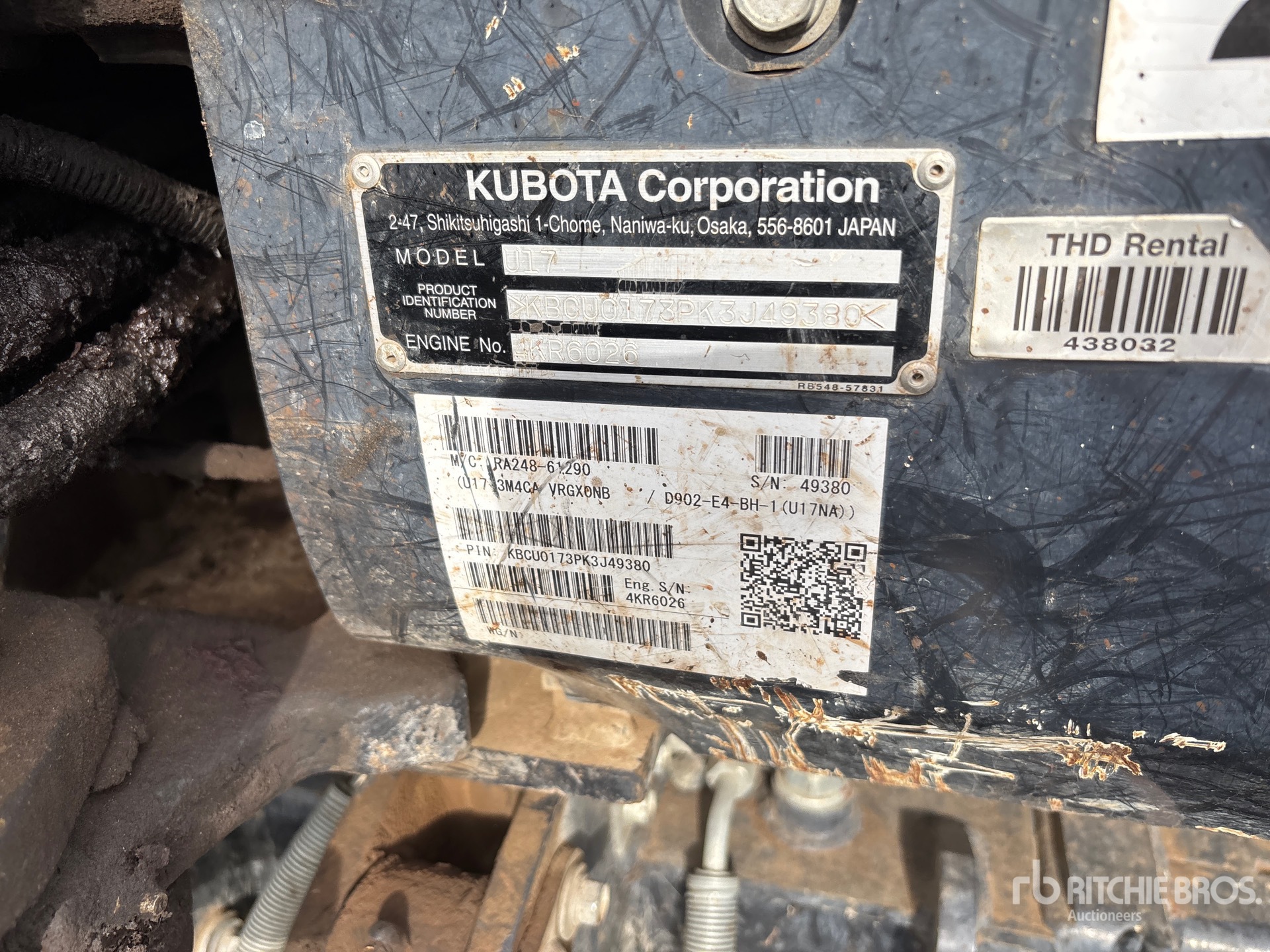 2019 Kubota U17