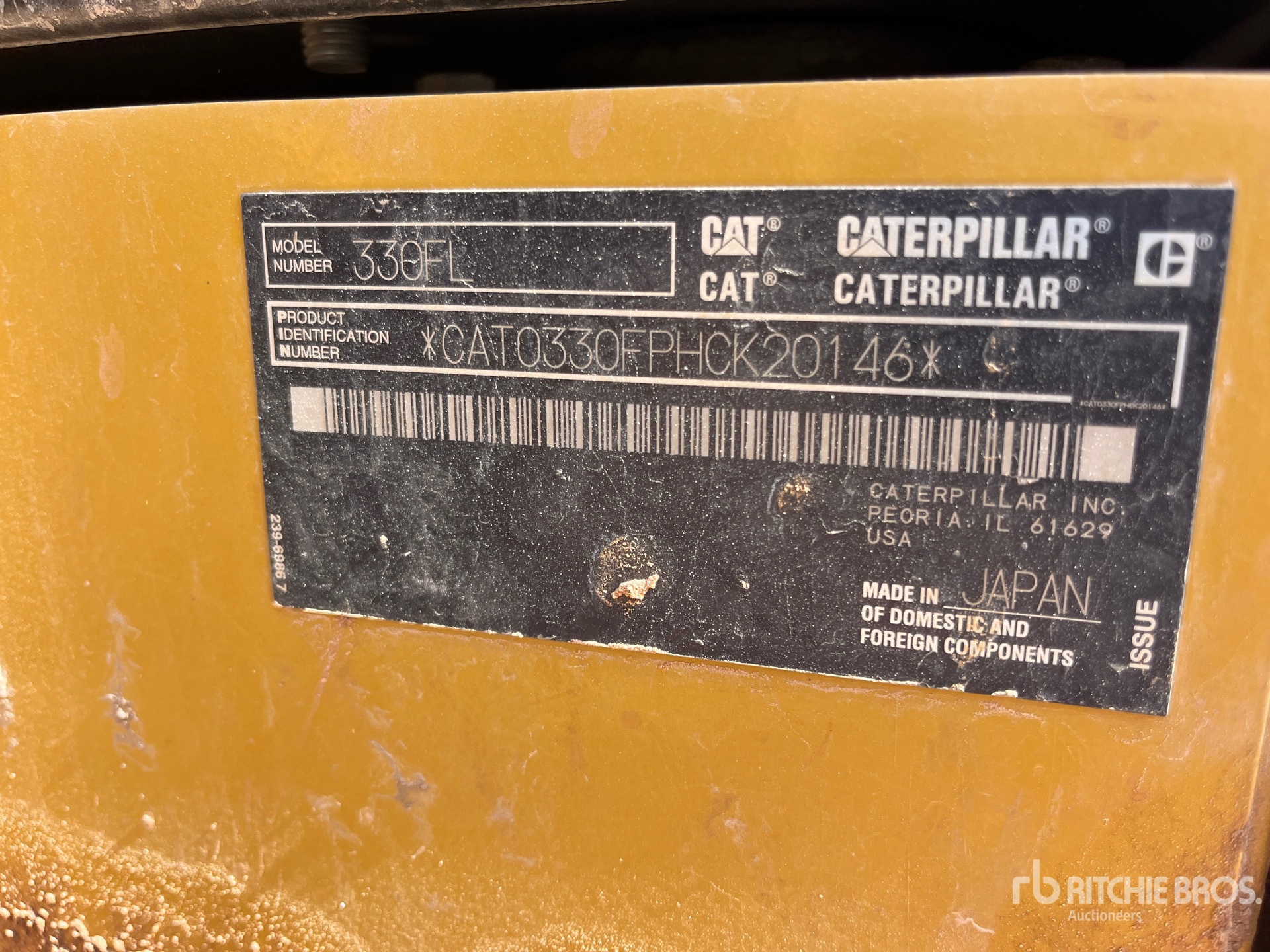 2018 Caterpillar 330F L