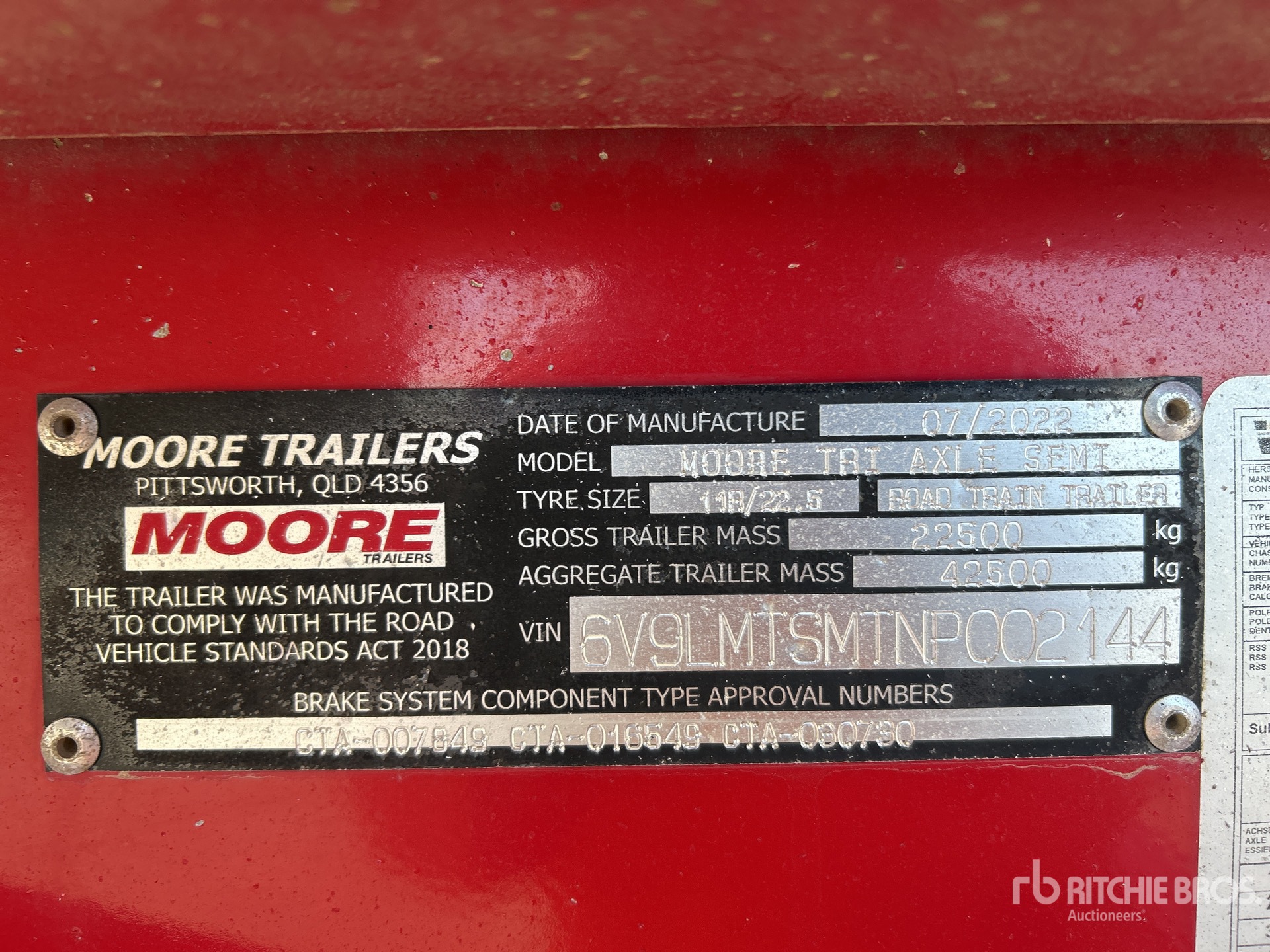 2022 Moore 10 M TRI/A STEP DECK