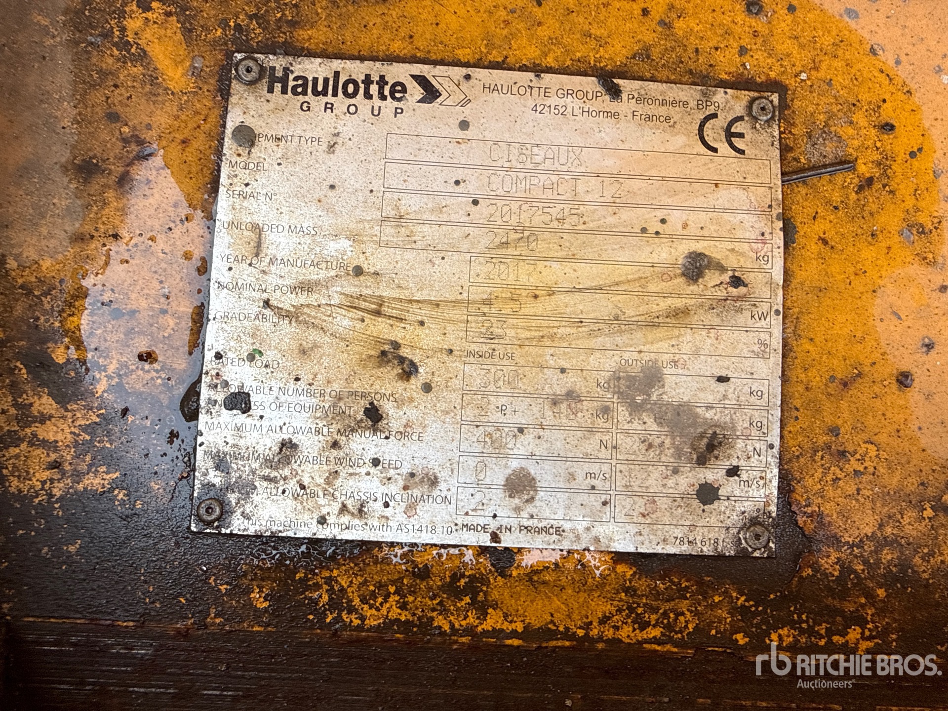 2017 Haulotte COMPACT 12