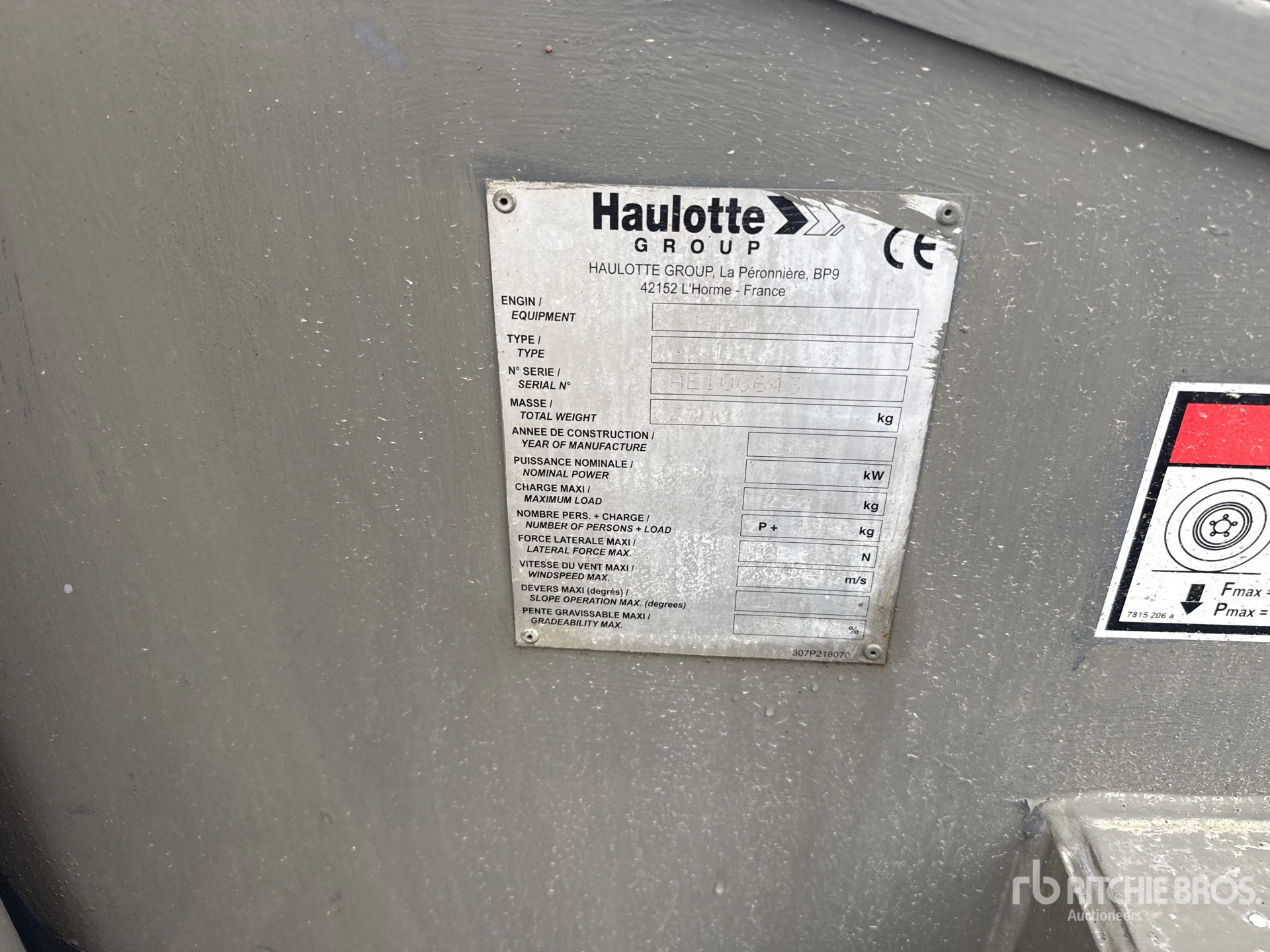 2009 Haulotte HA15IP