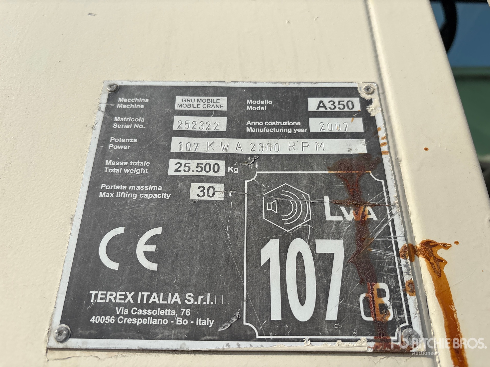 Photo of 2007 Terex A350