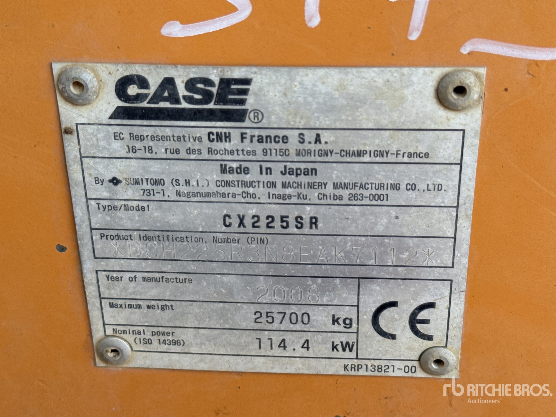 2008 Case CX225 SR