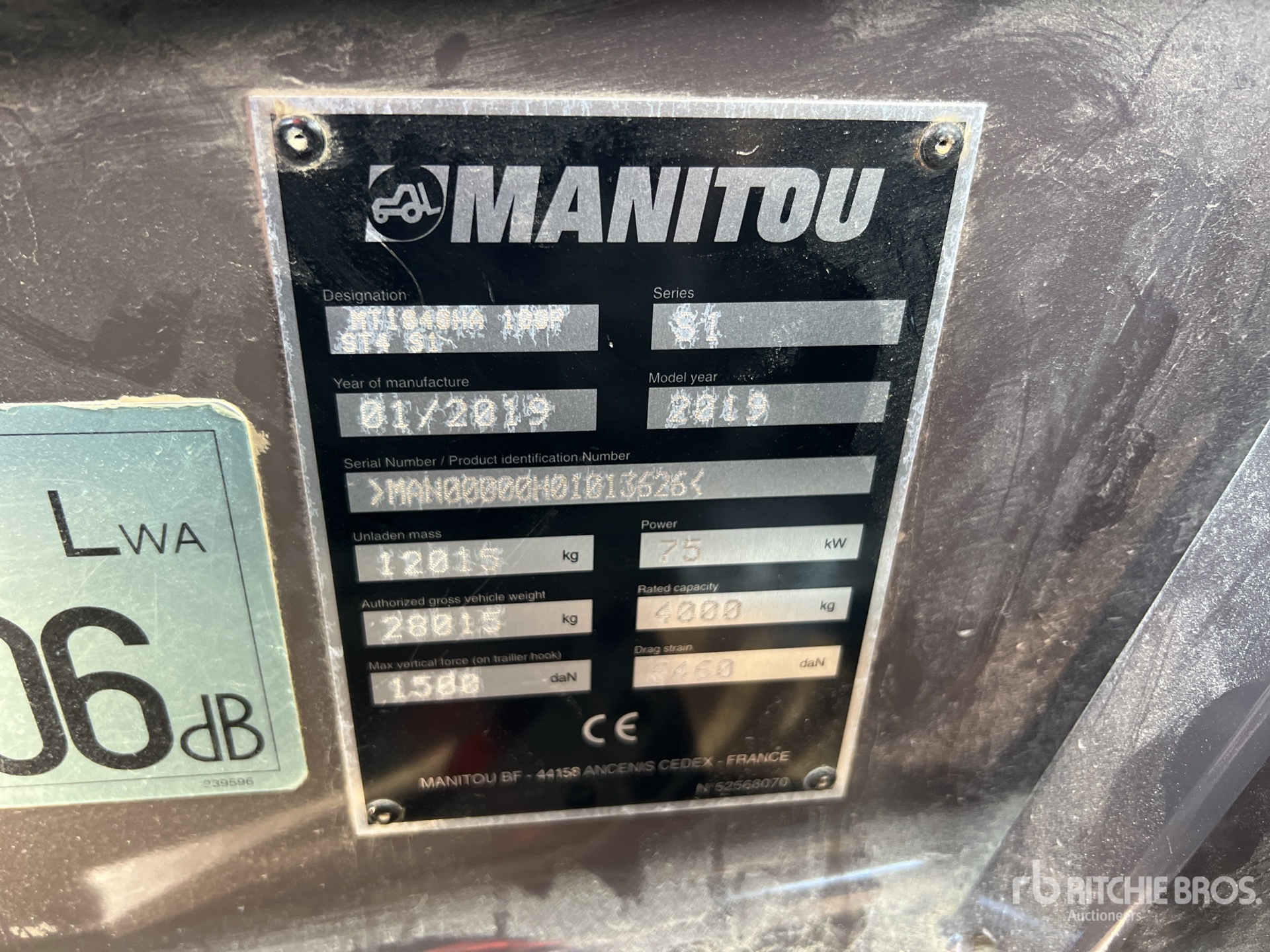 2019 Manitou MT1840