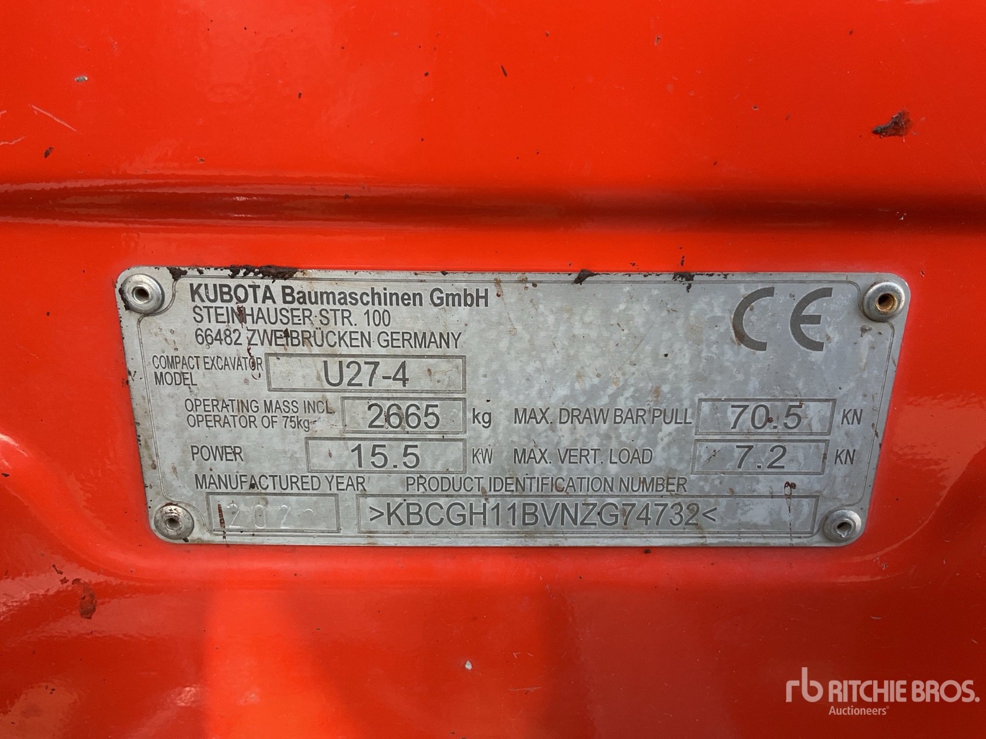 2022 Kubota U27-4