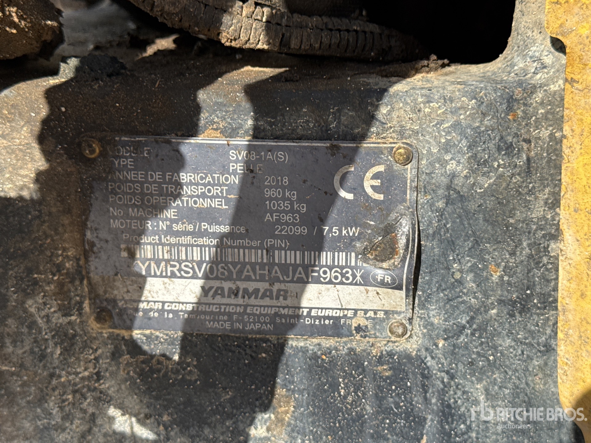 2018 Yanmar SV08-1AS