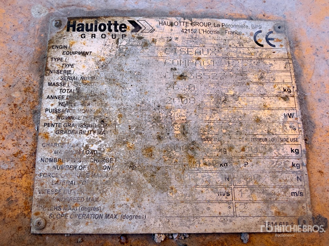 2008 Haulotte COMPACT12