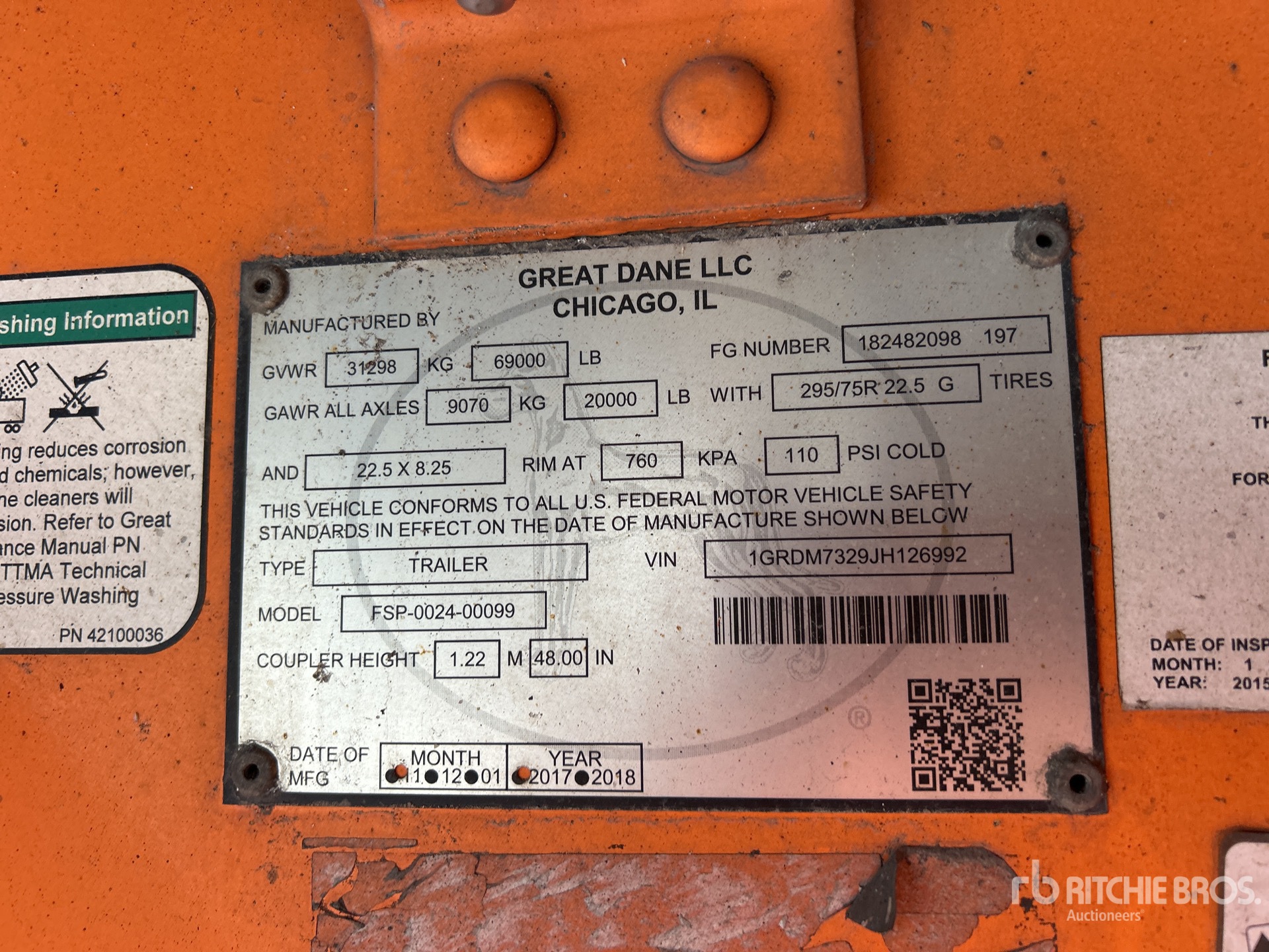 2018 Great Dane FSP-0024-00099