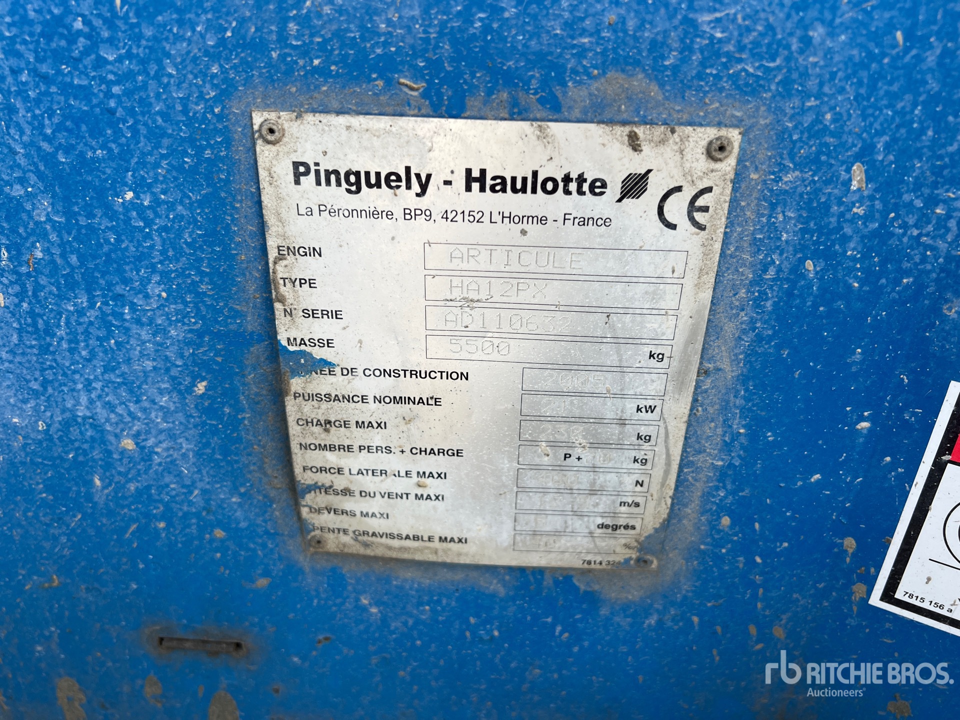 2005 Haulotte HA12PX