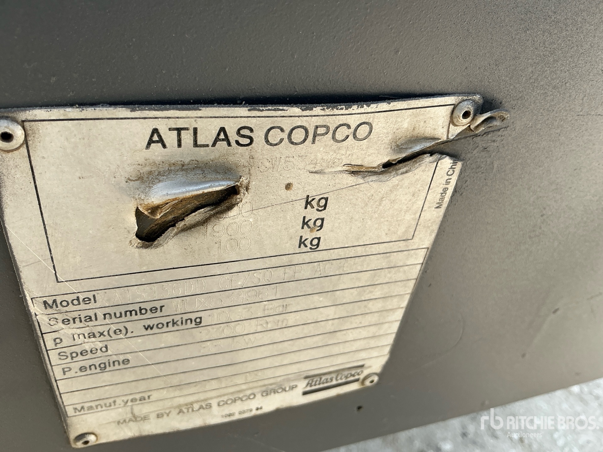 2012 Atlas Copco XATS156DD