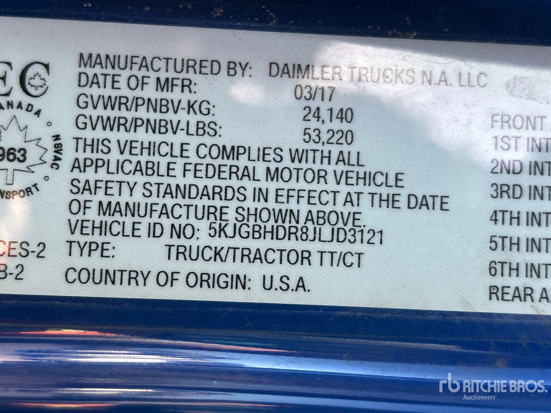 2018 Western Star 5700