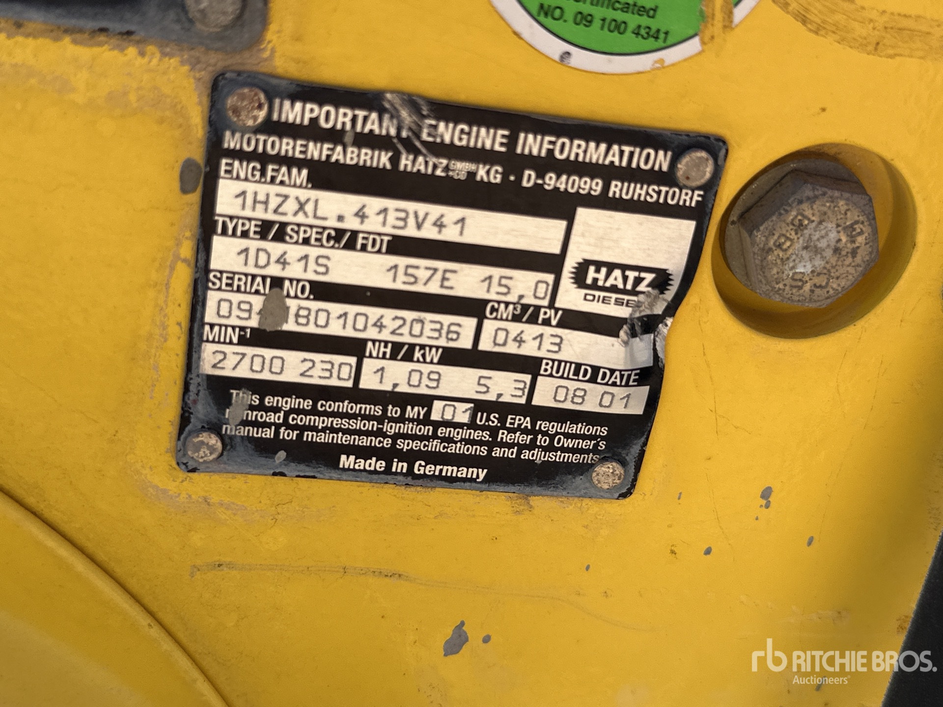 2001 Bomag BW65H