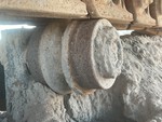 Undercarriage with Left Carrier Rollers