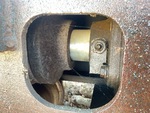 Undercarriage with Left Track Tensioner