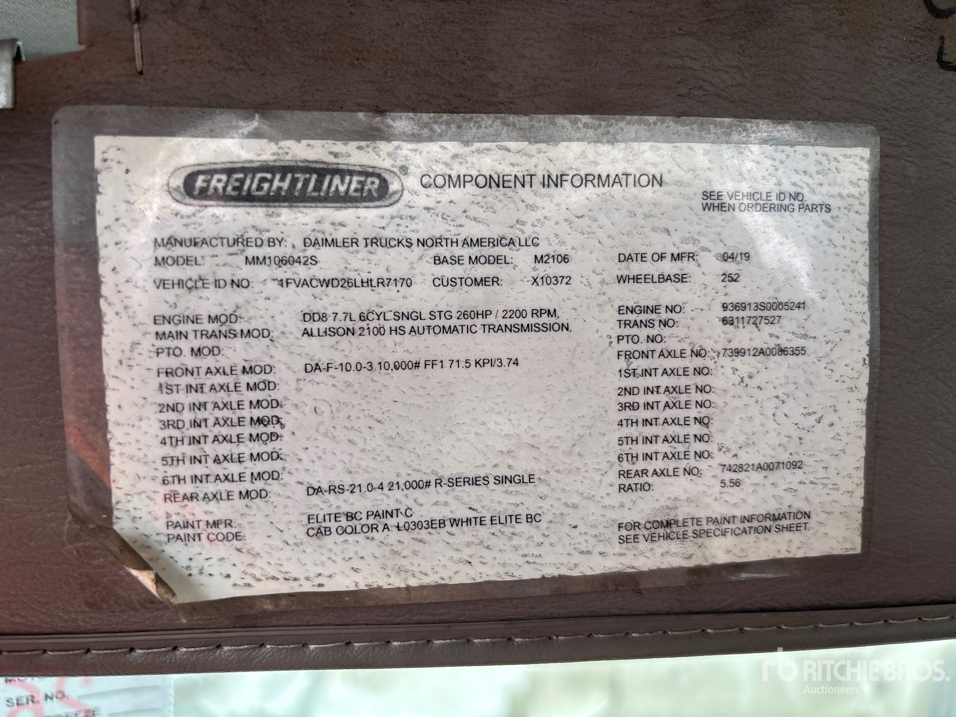 2020 Freightliner M2 106