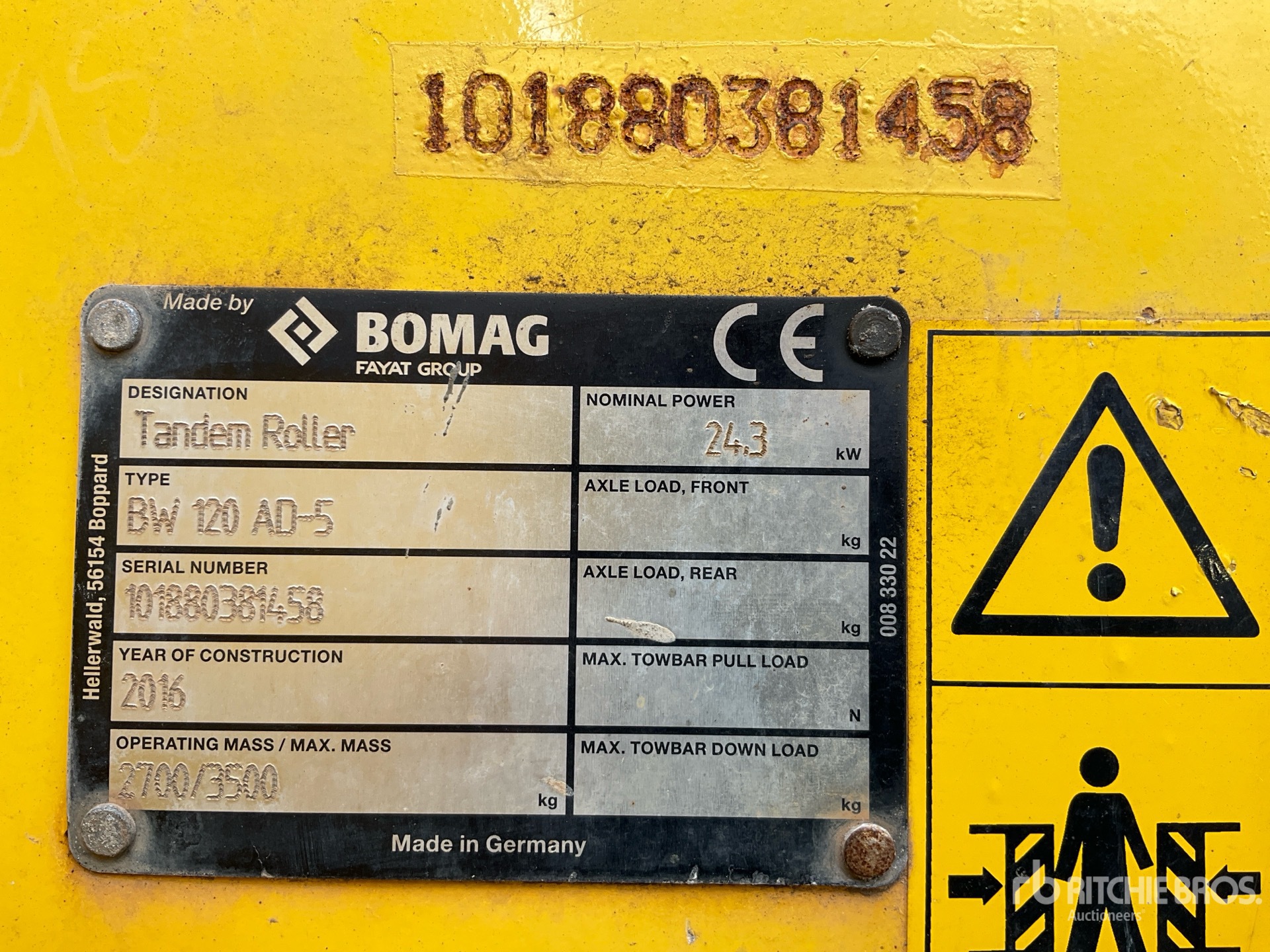 2016 Bomag BW120AD-5