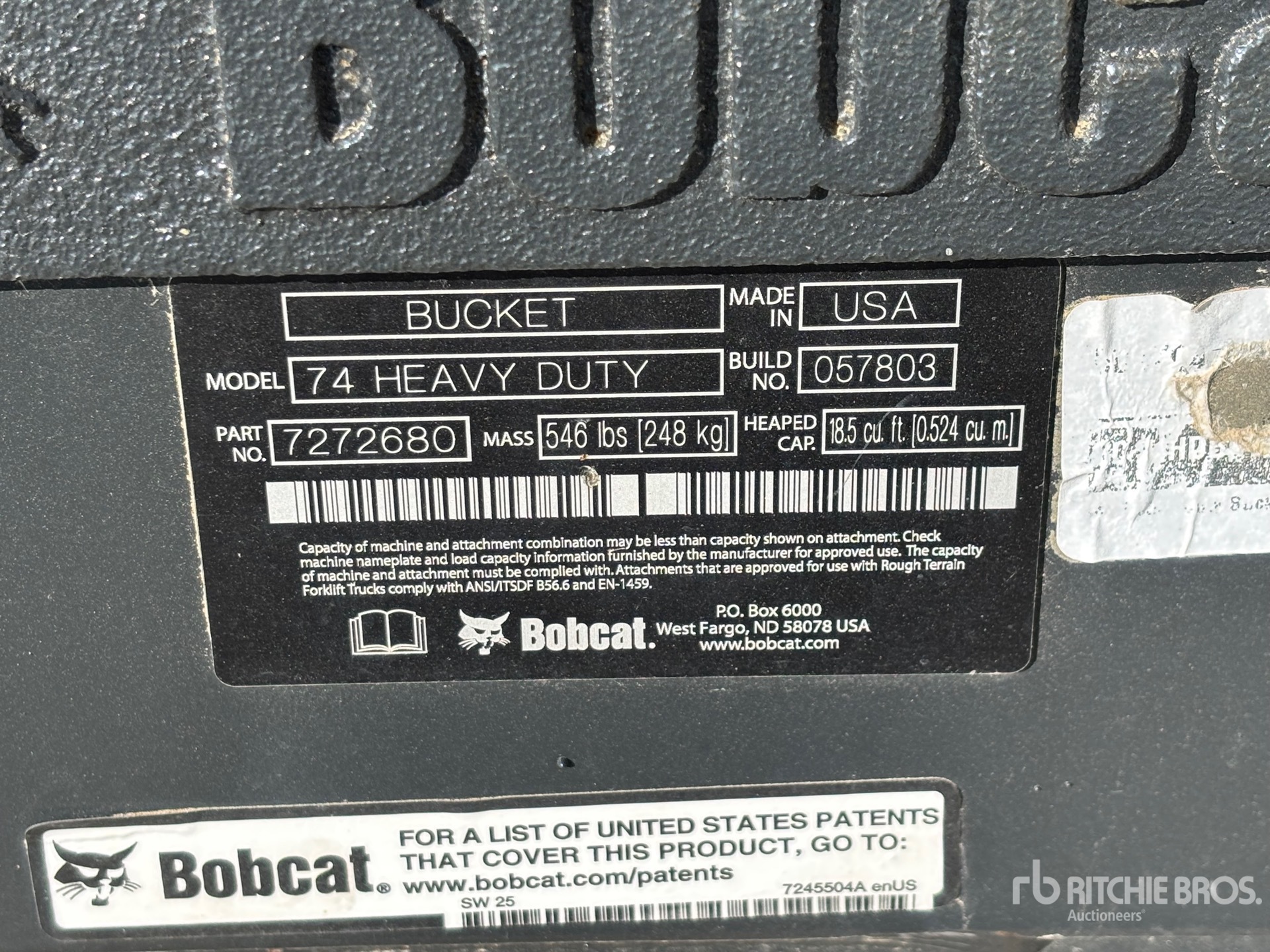 Bobcat 74 in
