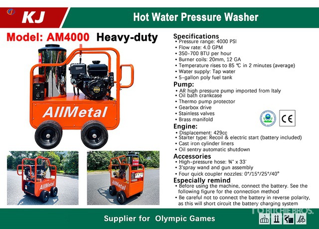 2026 KJ AM4000 Pressure Washer