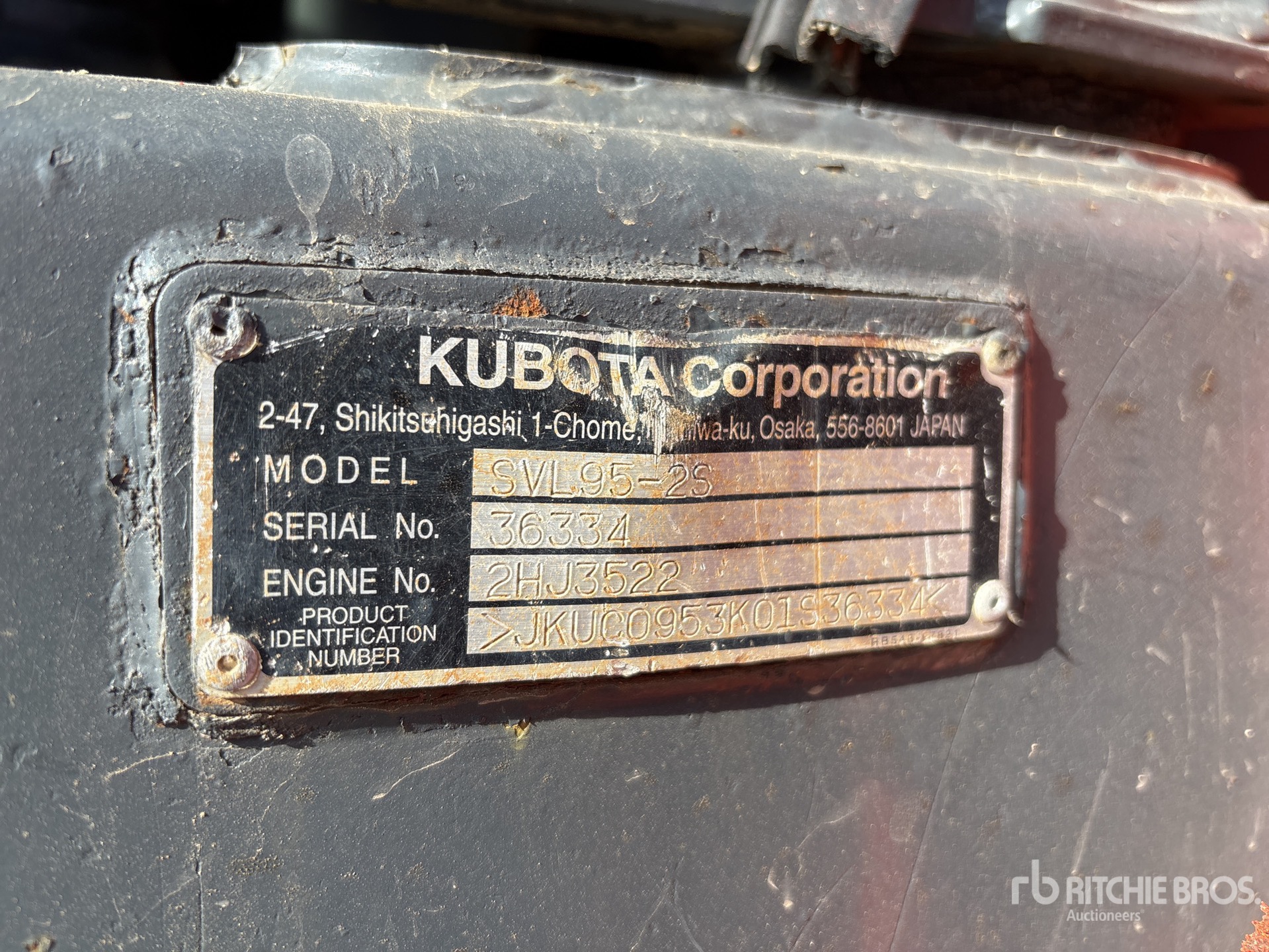 2017 Kubota SVL95-2S