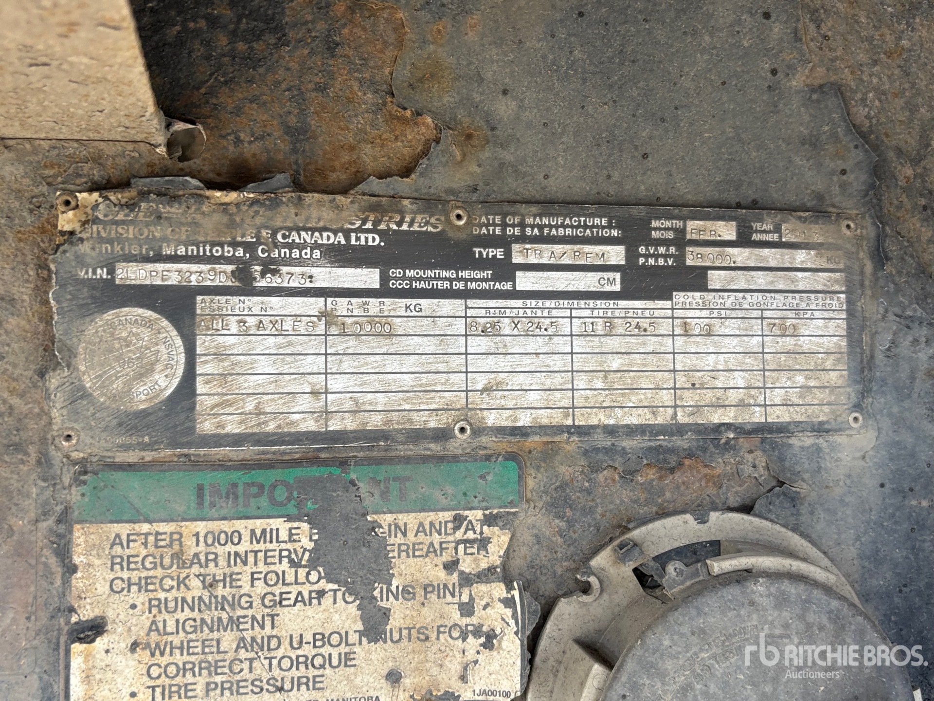 2013 Load King 32 ft Super B-Train Lead