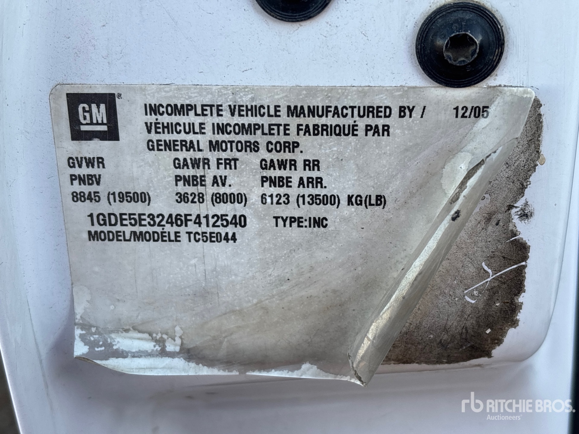 2006 GMC C5500