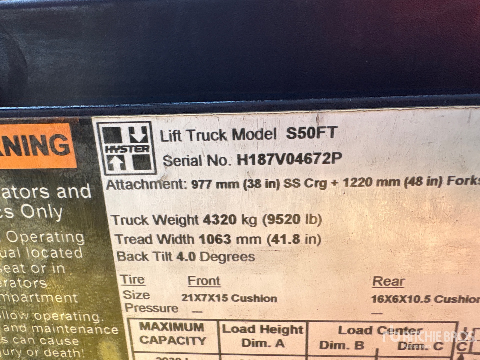 2016 Hyster S50FT