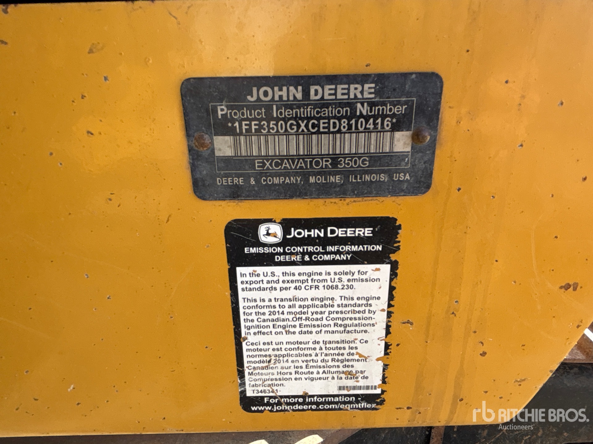 2015 John Deere 350G LC