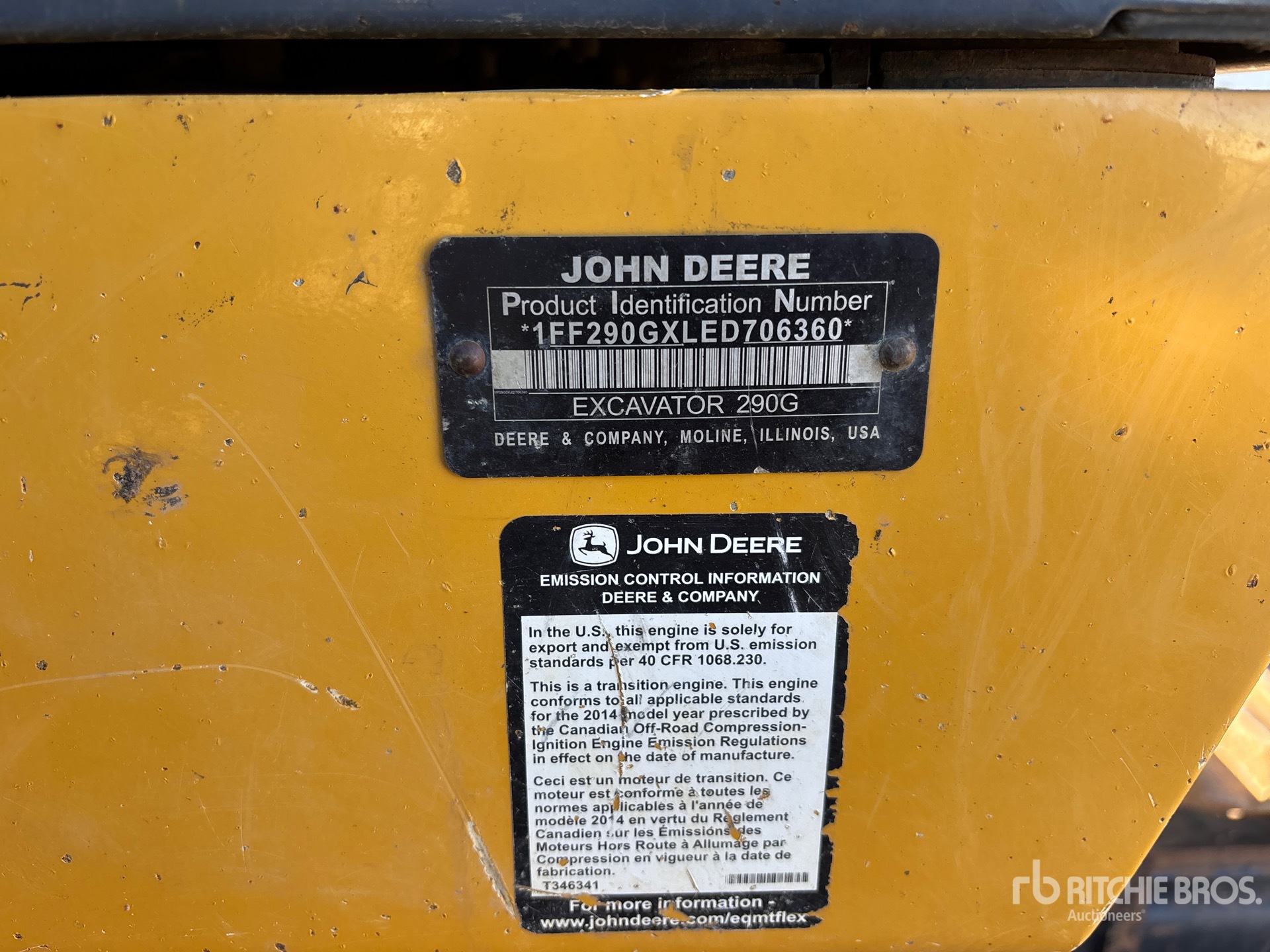 2015 John Deere 290G LC