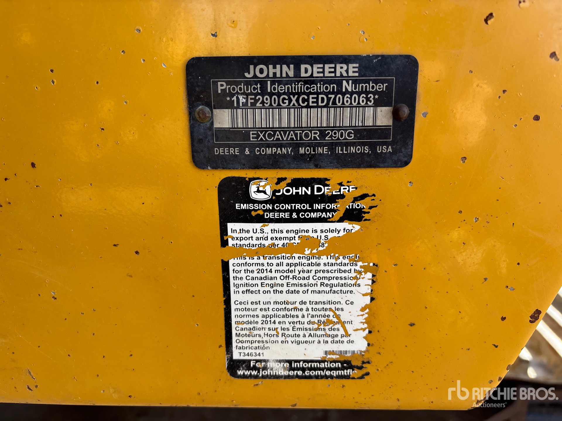 2014 John Deere 290G LC