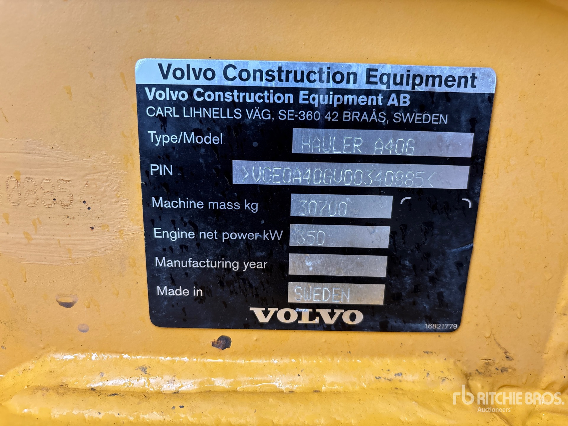 2015 Volvo A40G